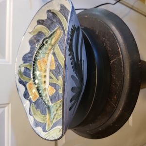 Tilgman's Keramik Made in Sweden Ceramic Fish Serving Bowl